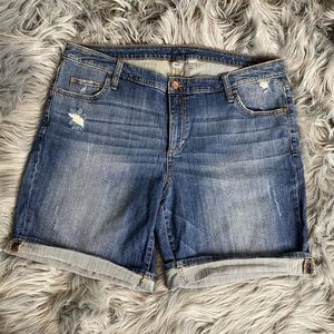 Jean Shorts With Cuff